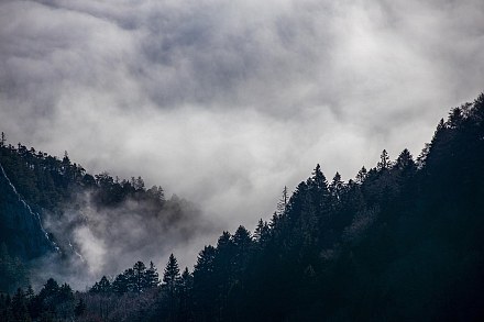 Polar air mass gains strength and causes a drop in temperatures and frost