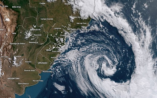 Frente fria pode virar ciclone e levar temporais ao Sul; veja a previsão do tempo