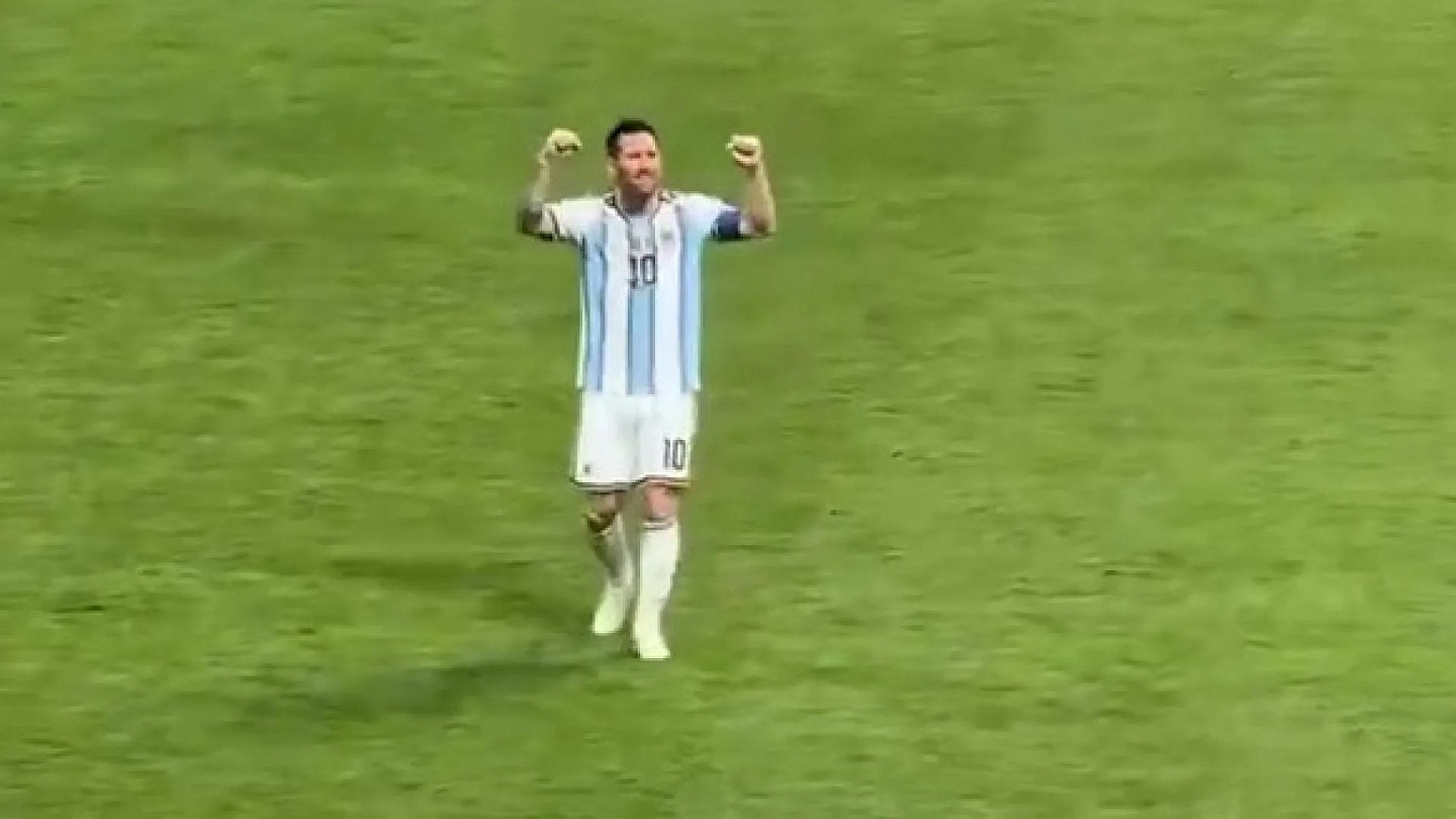Messi cries after Argentina's victory over Egypt in the World Cup; look