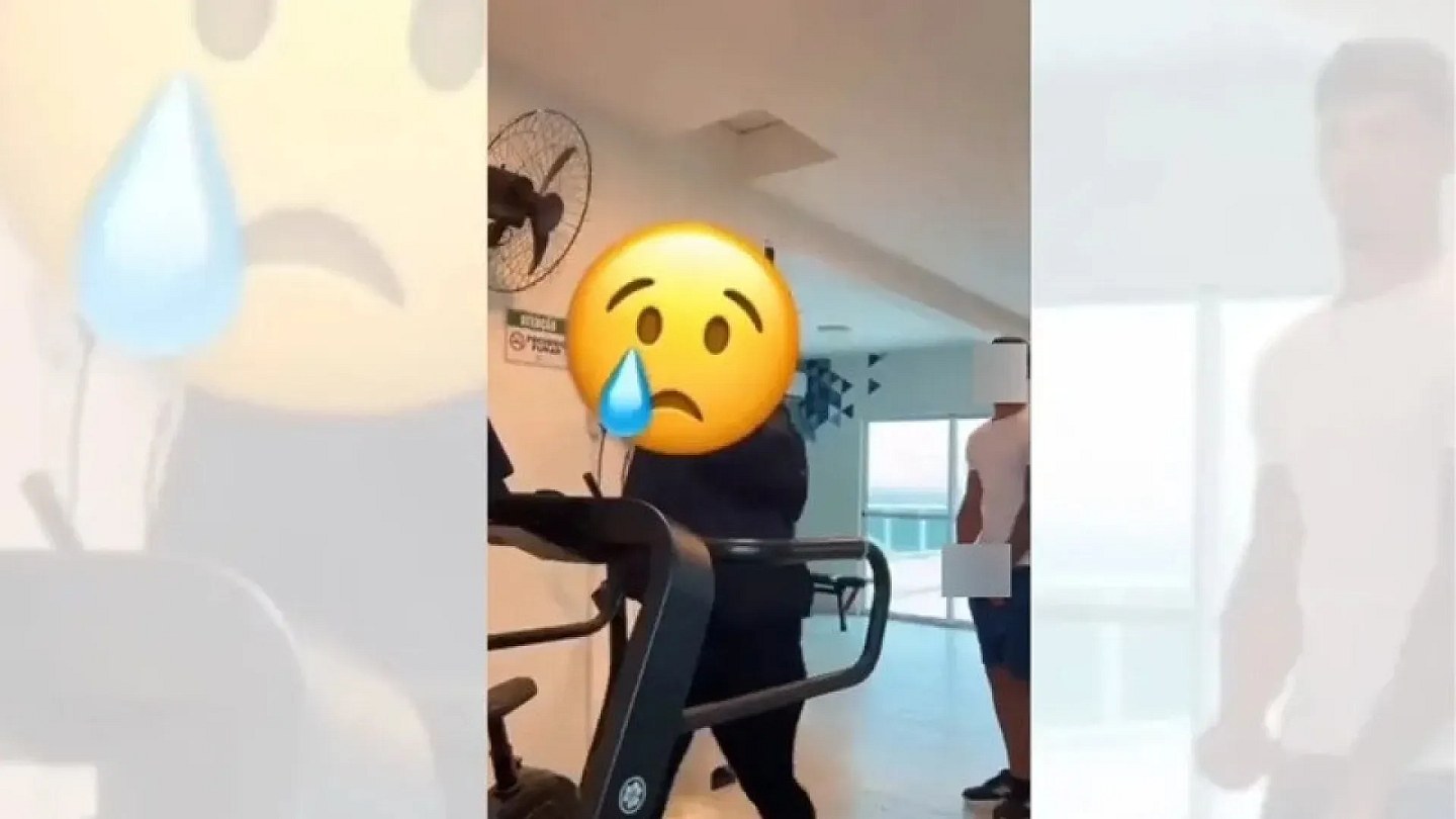 Man is caught masturbating behind woman at gym in BA