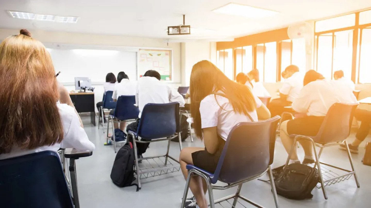 Public school students complete high school without mastering the rule of three and pie chart
