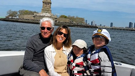 Richard Gere and Alejandra Silva show rare family images